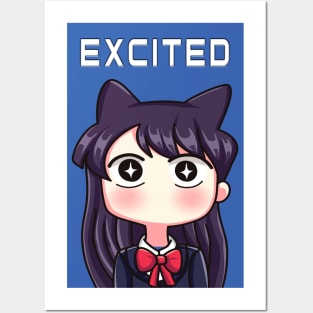 Komi Can't Communicate - Excited Posters and Art